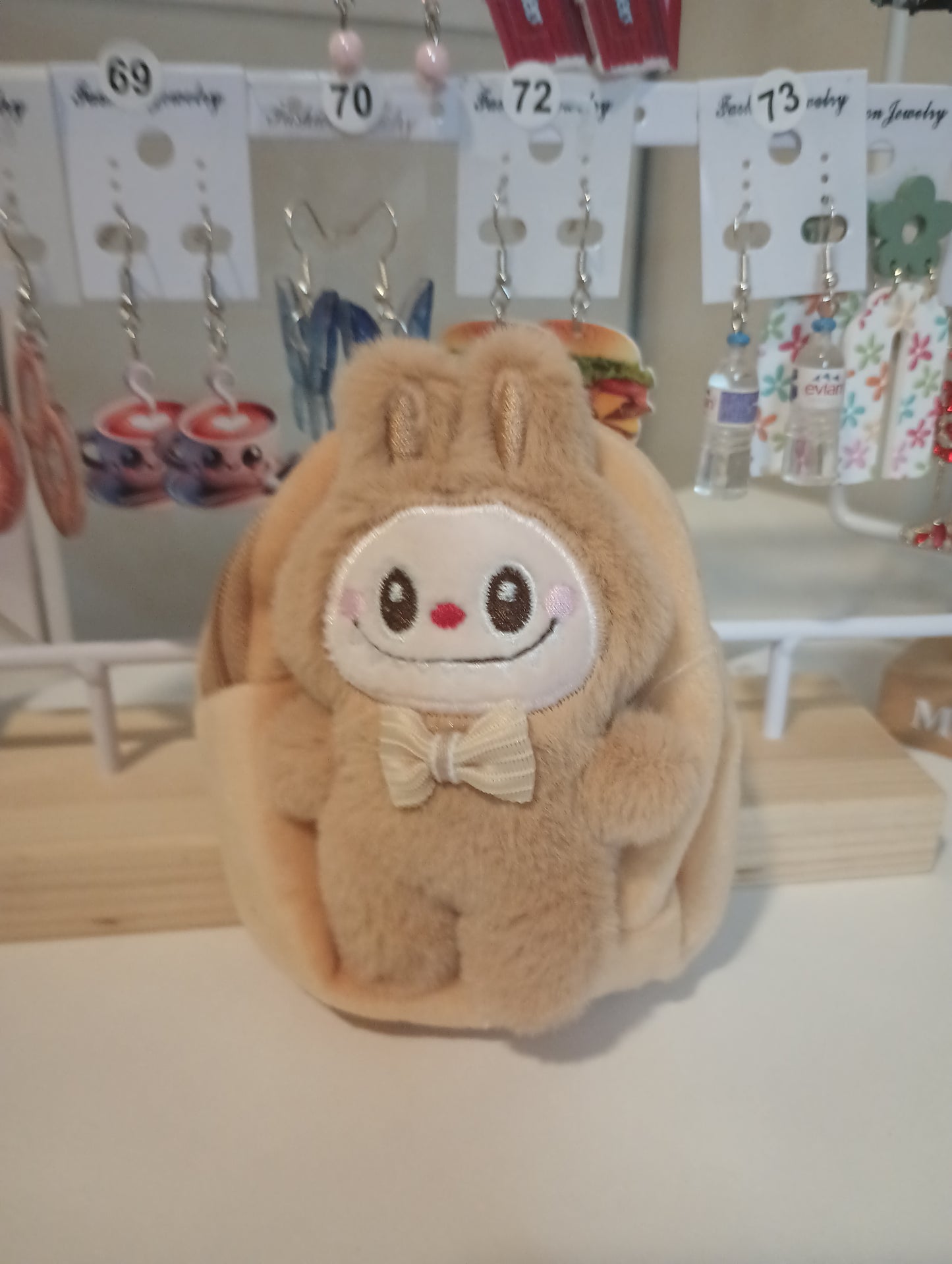 Labubu change purse brown