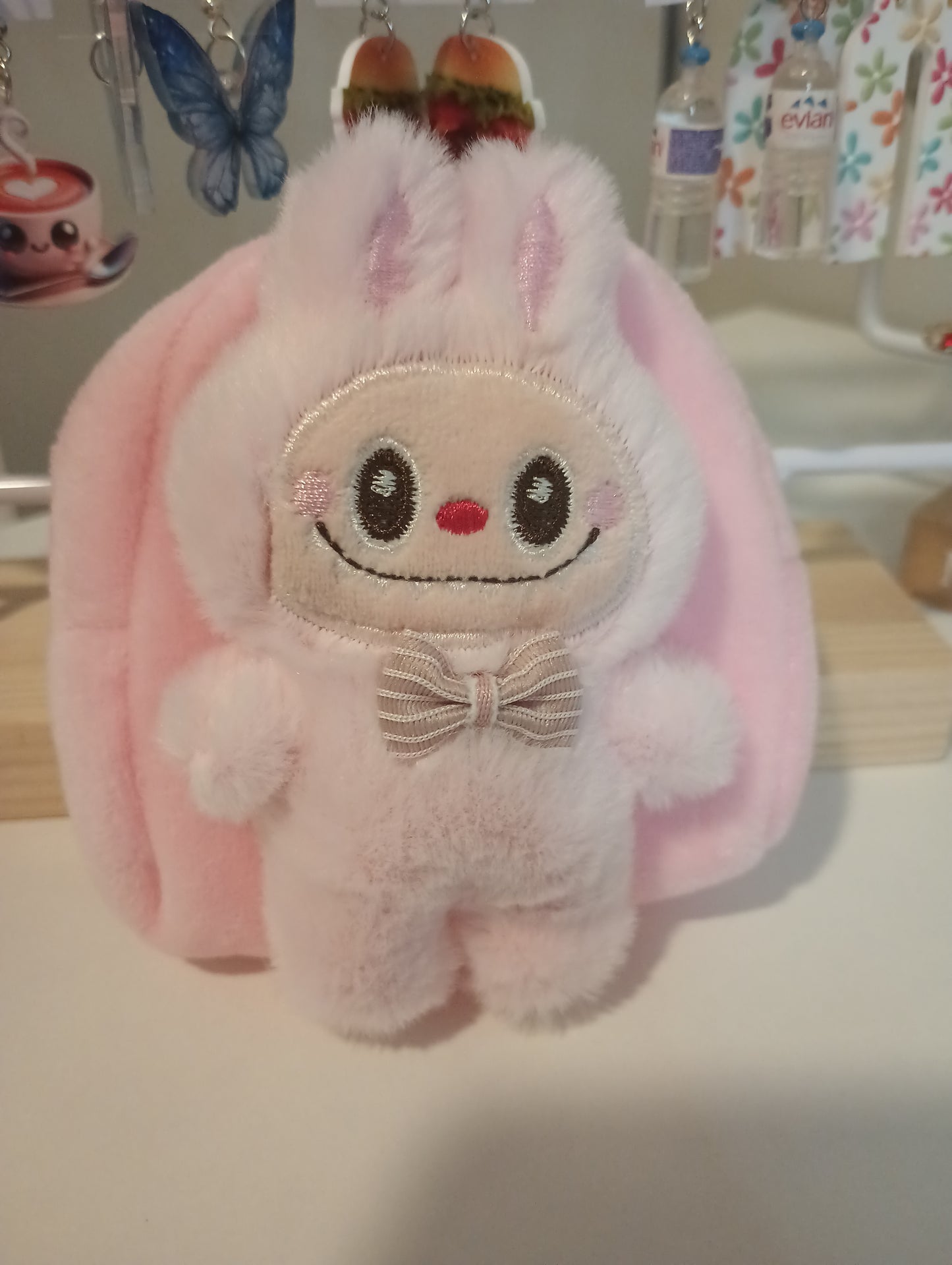 Labubu change purse pink