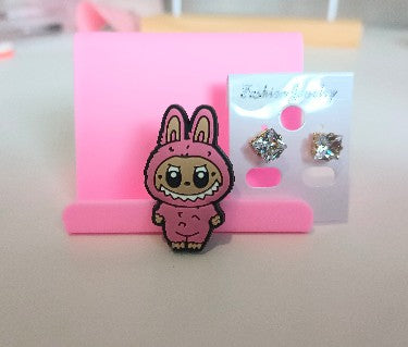 Labubu stand up croc charms