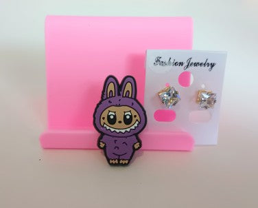 Labubu stand up croc charms