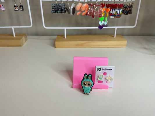 Labubu Croc Charm Stand Up Green