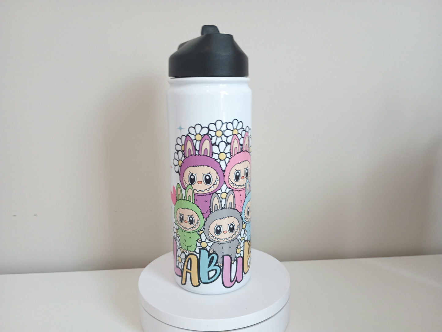 18 oz Labubu stainless steel water bottle