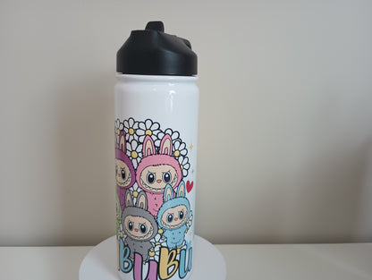 18 oz Labubu stainless steel water bottle