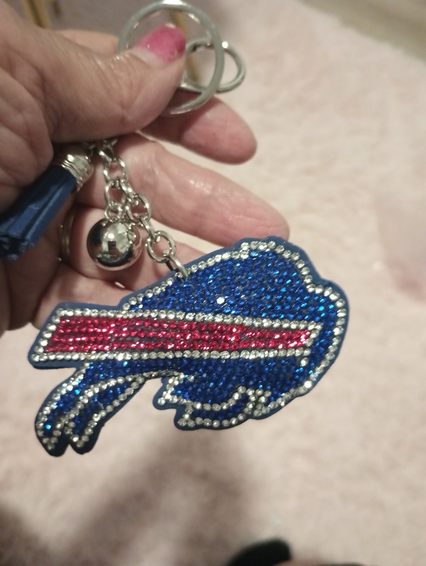 Buffalo Bills rinestone keychain