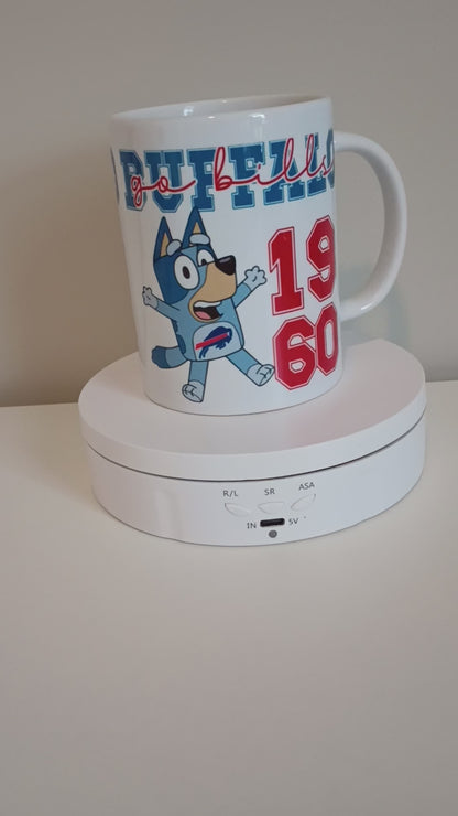 Bluey Buffalo bills 15 oz ceramic mug