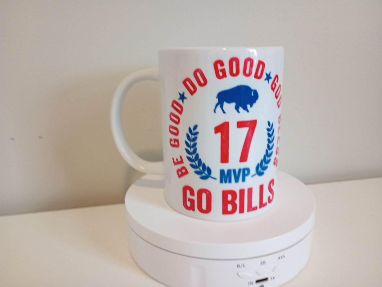 Buffalo bills # 17 Be good, do good,God bless and go Bills, 15oz ceramic mug.