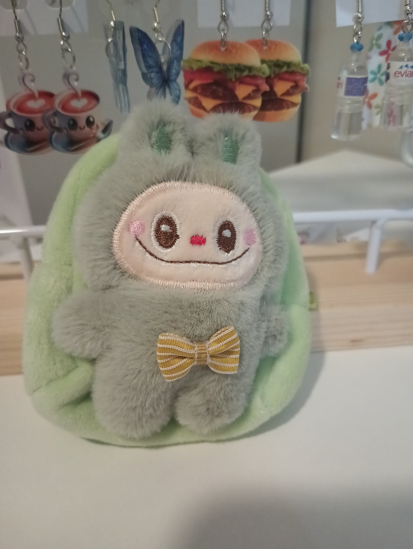 Labubu change purse green