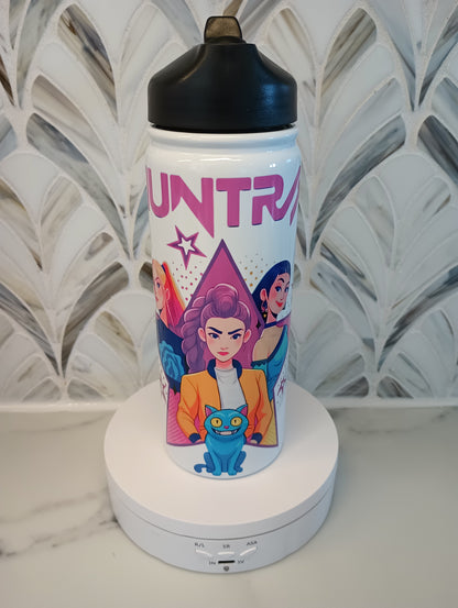 K Pop demon hunters 18 oz stainless steel water bottle