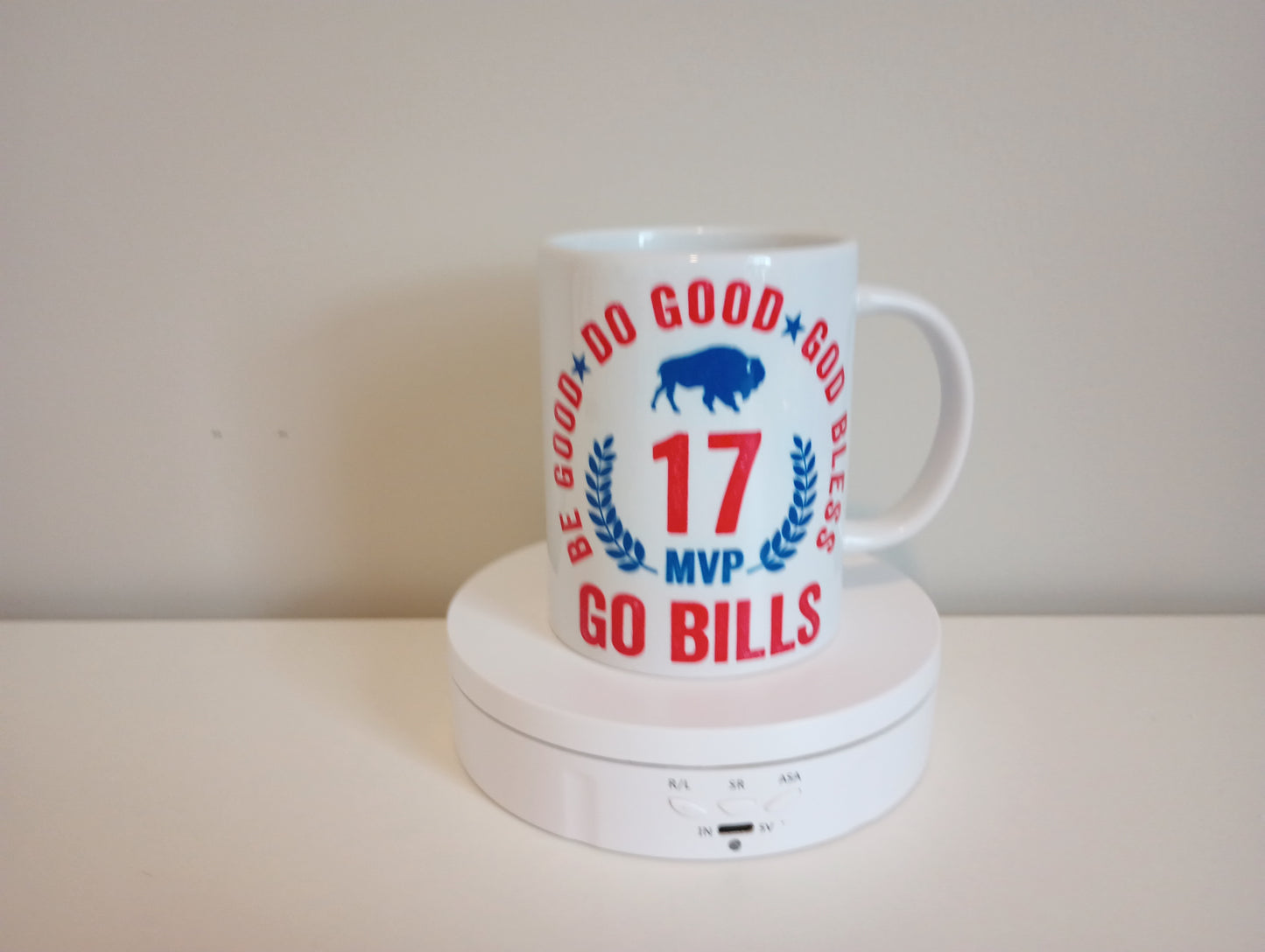 Buffalo bills # 17 Be good, do good,God bless and go Bills, 15oz ceramic mug.