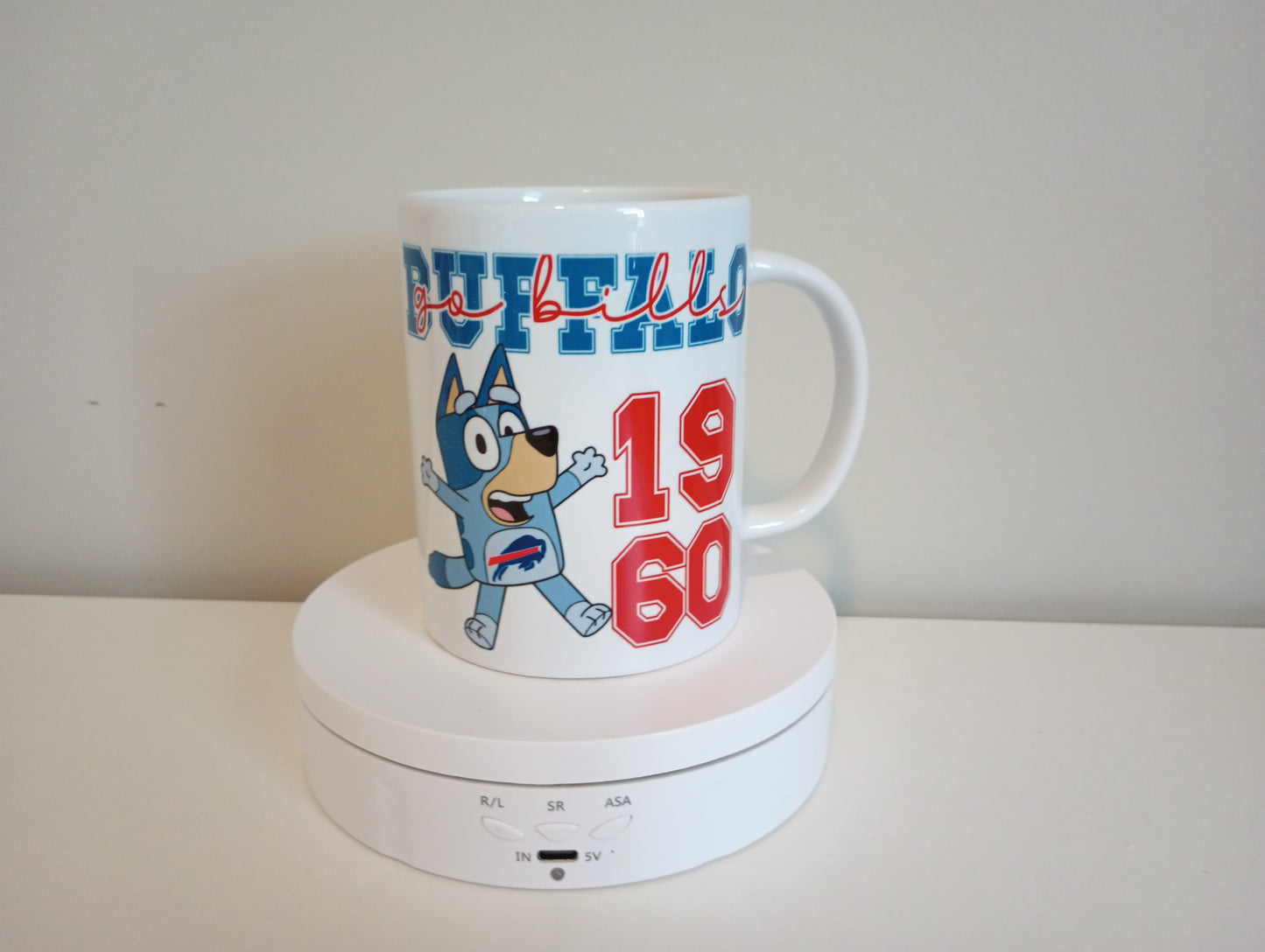 Bluey Buffalo bills 15 oz ceramic mug