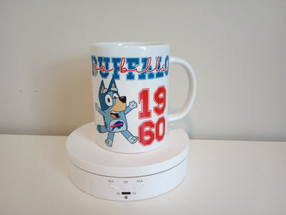 Bluey Buffalo bills 15 oz ceramic mug