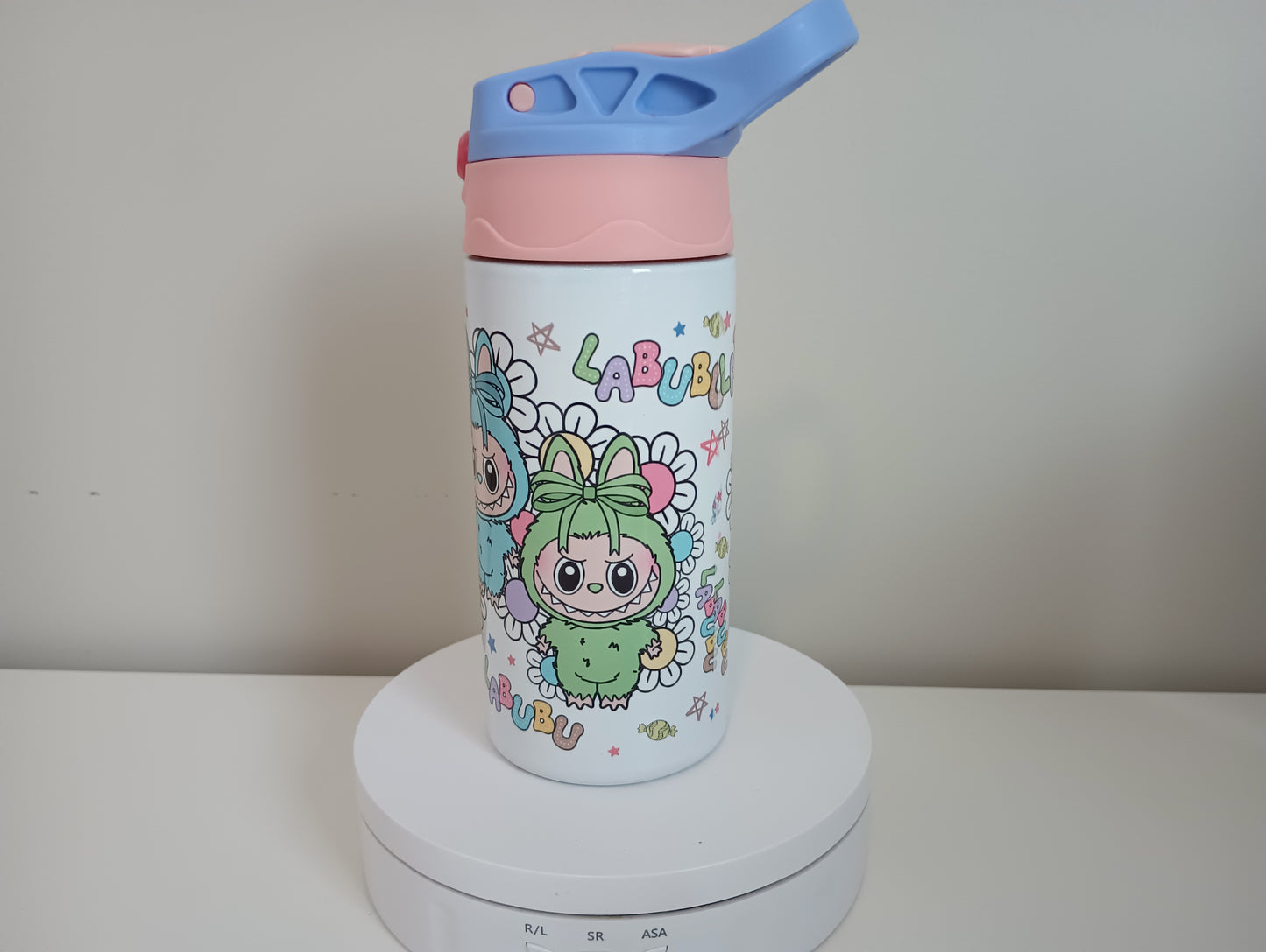 Labubu and friends 12 oz stainless steel water bottle